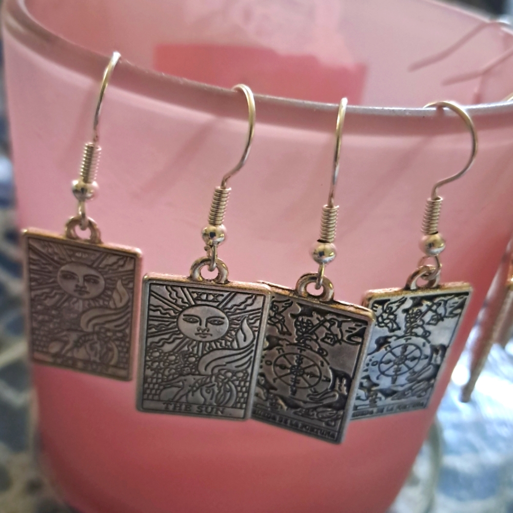Tarot Card Earrings